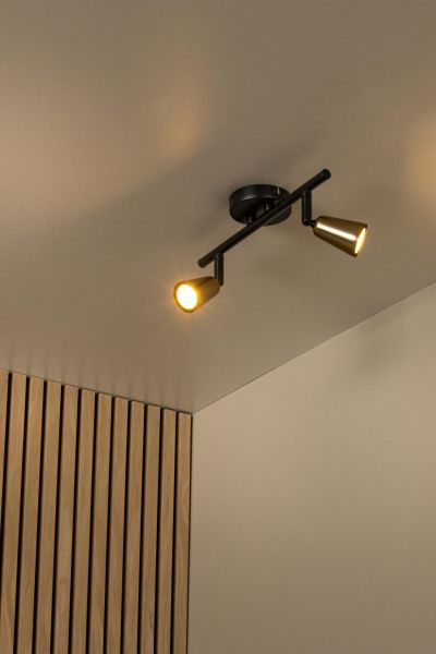 Lucide TIANA - Wall spotlight / Wall light - 2xGU10 - Champagne Color